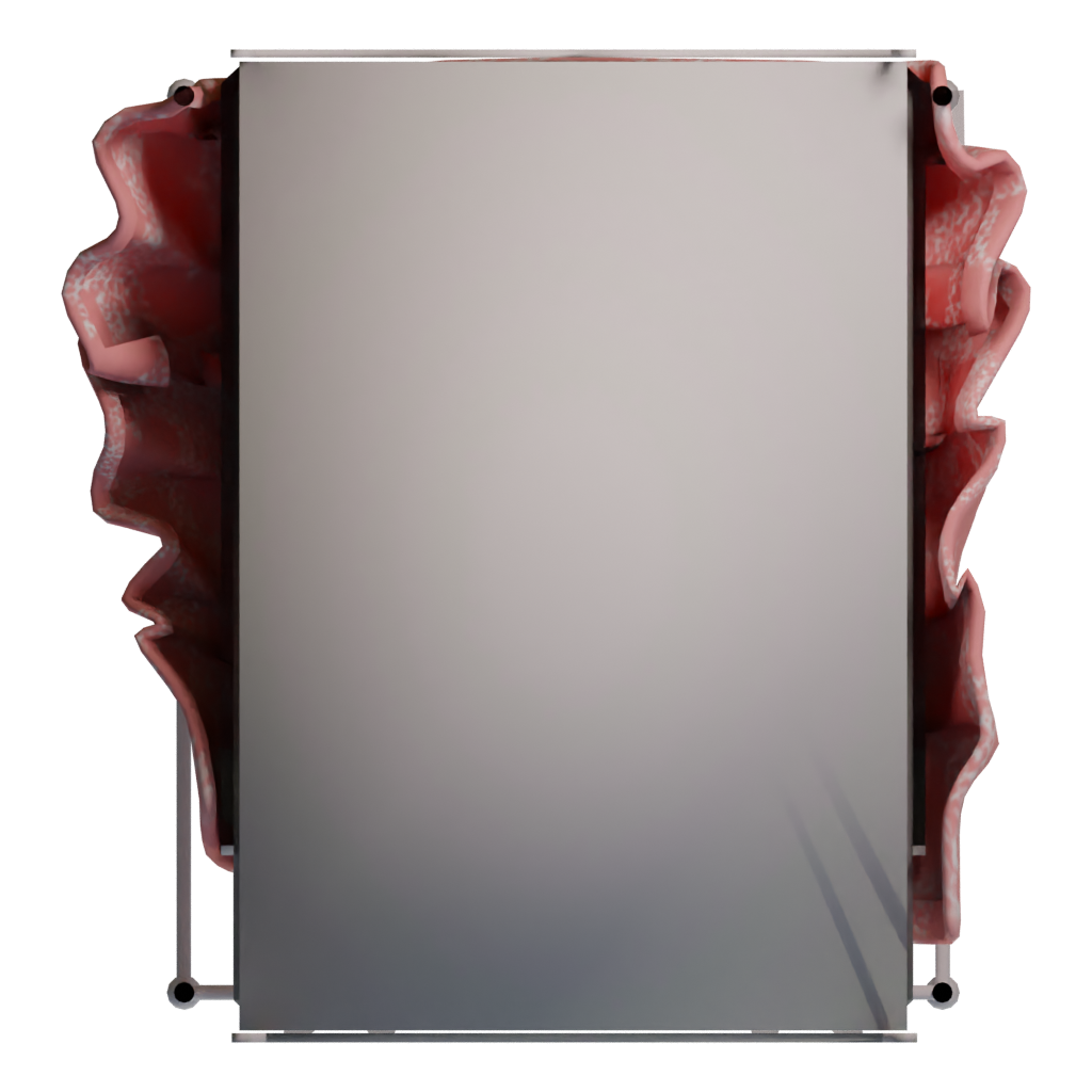 Bottom view of the Double Bed 3D model
