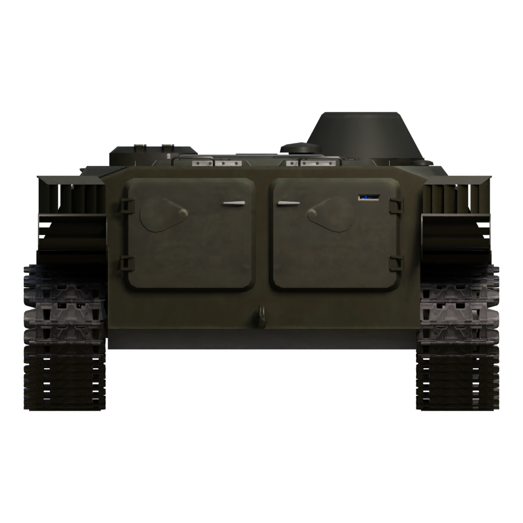 Back view of the HS 30 3D model