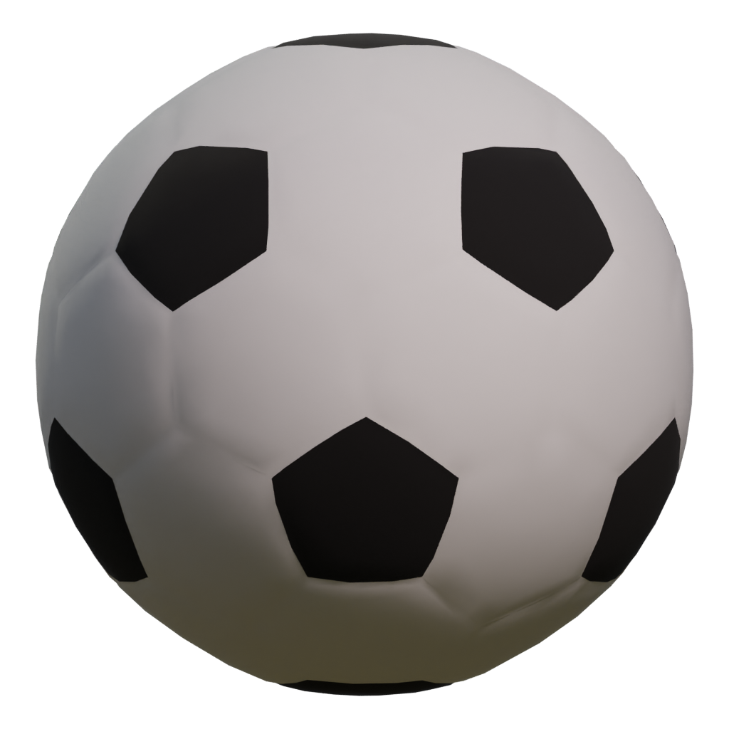 Right view of the Soccer Ball 3D model