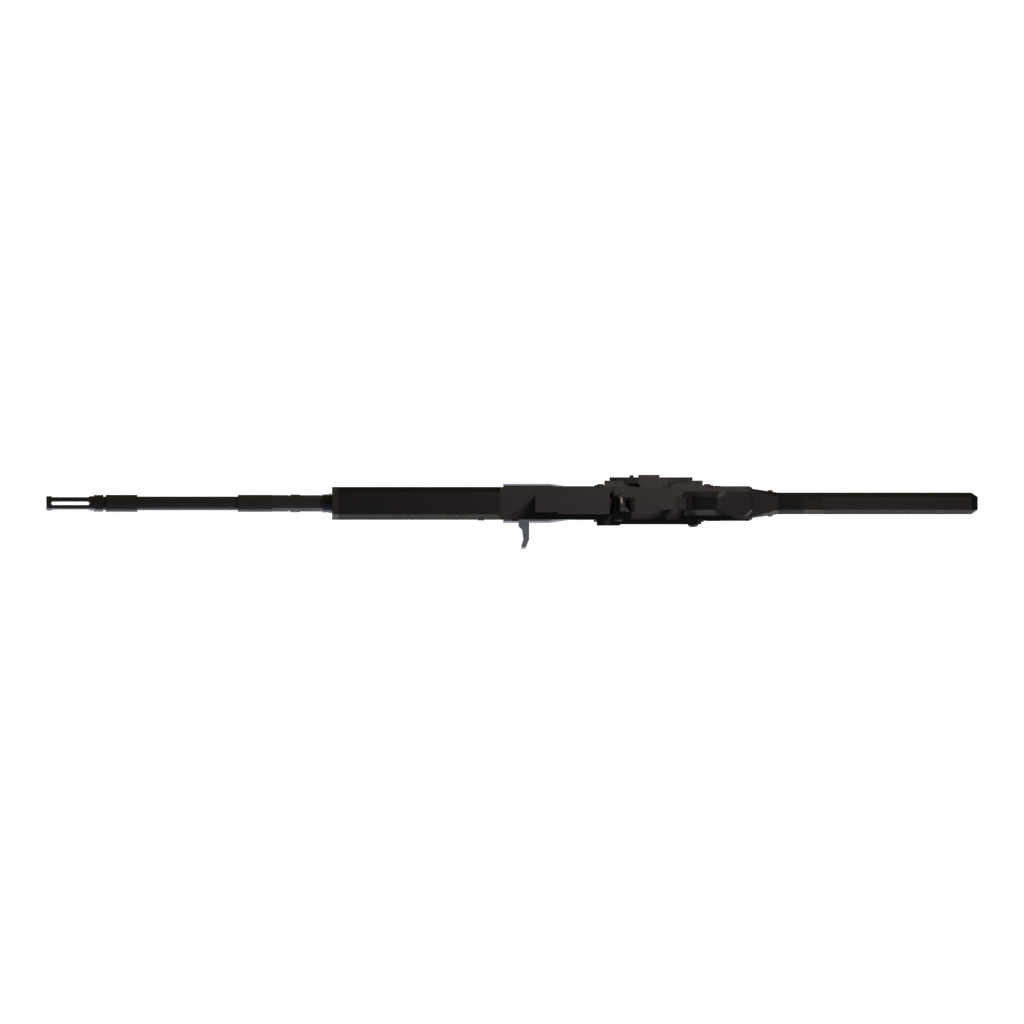 Bottom view of the Sniper Long 3D model