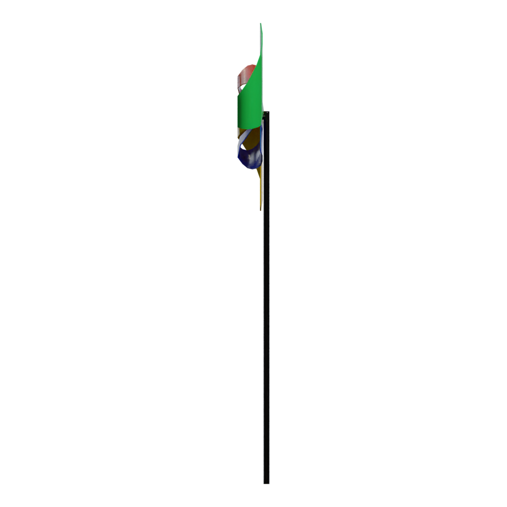 Left view of the Pinwheel 3D model