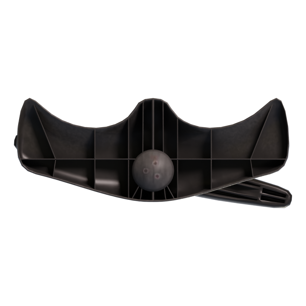 Bottom view of the Tire Pump 3D model