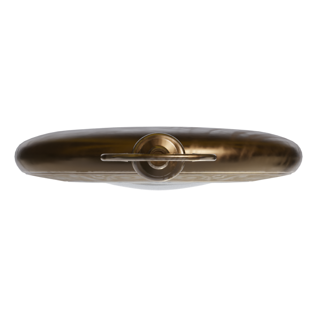 Top view of the Vintage Pocket Watch 3D model
