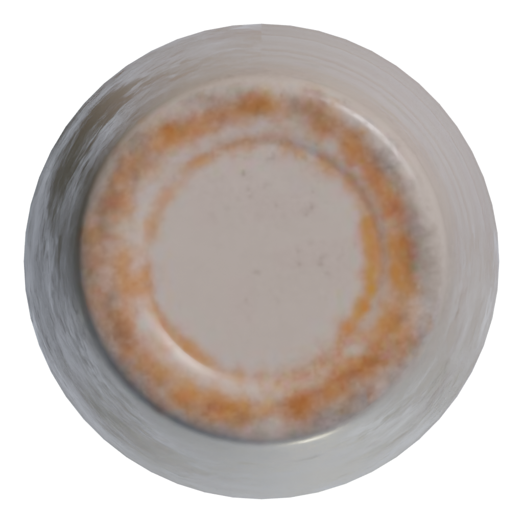 Bottom view of the Ceramic Vase 3D model