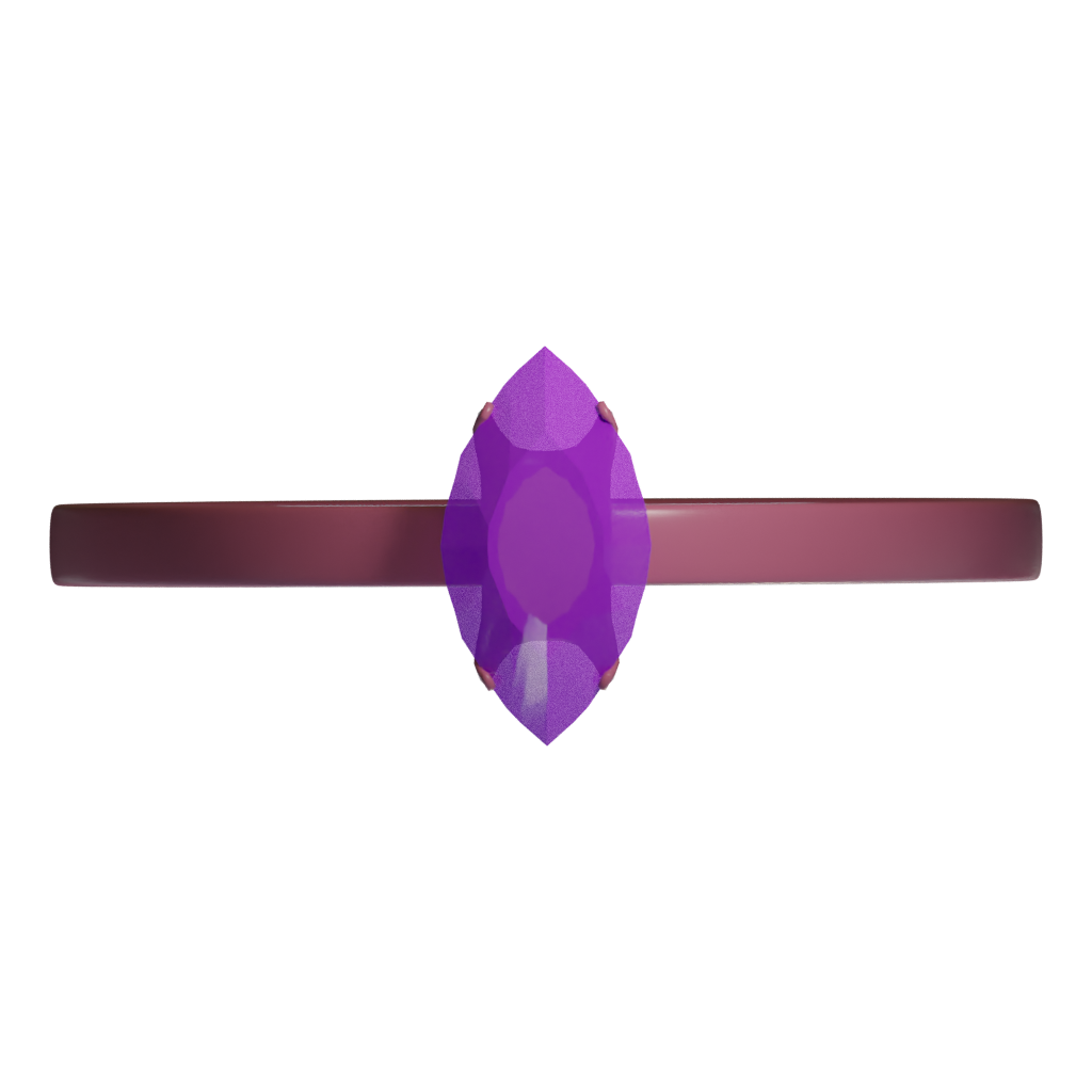 Top view of the Ring Of Pink Gold 3D model