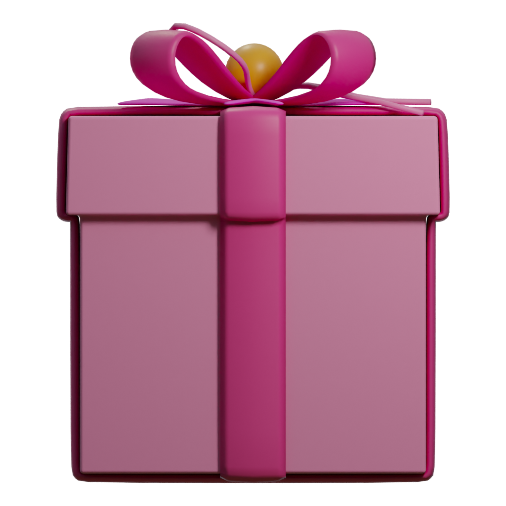 Right view of the Giftbox 3D model