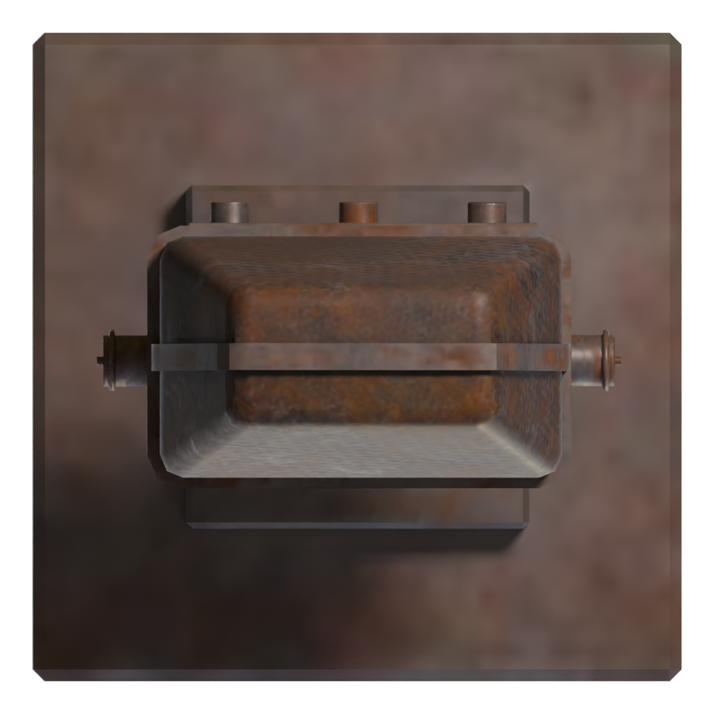 Top view of the Vintage Microphone 3D model