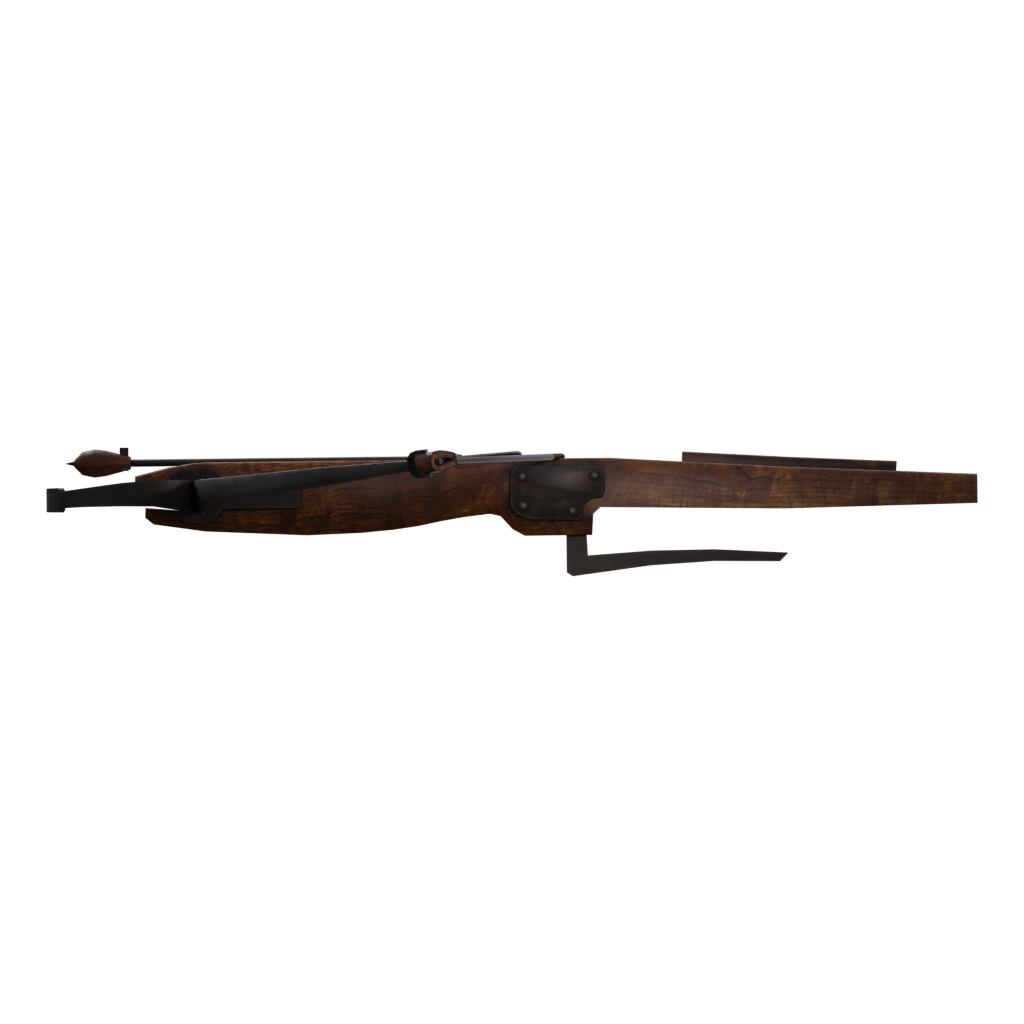 Right view of the Cross Bow And Bolt 3D model