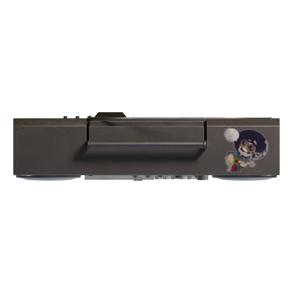 Top view of the Boombox 3D model