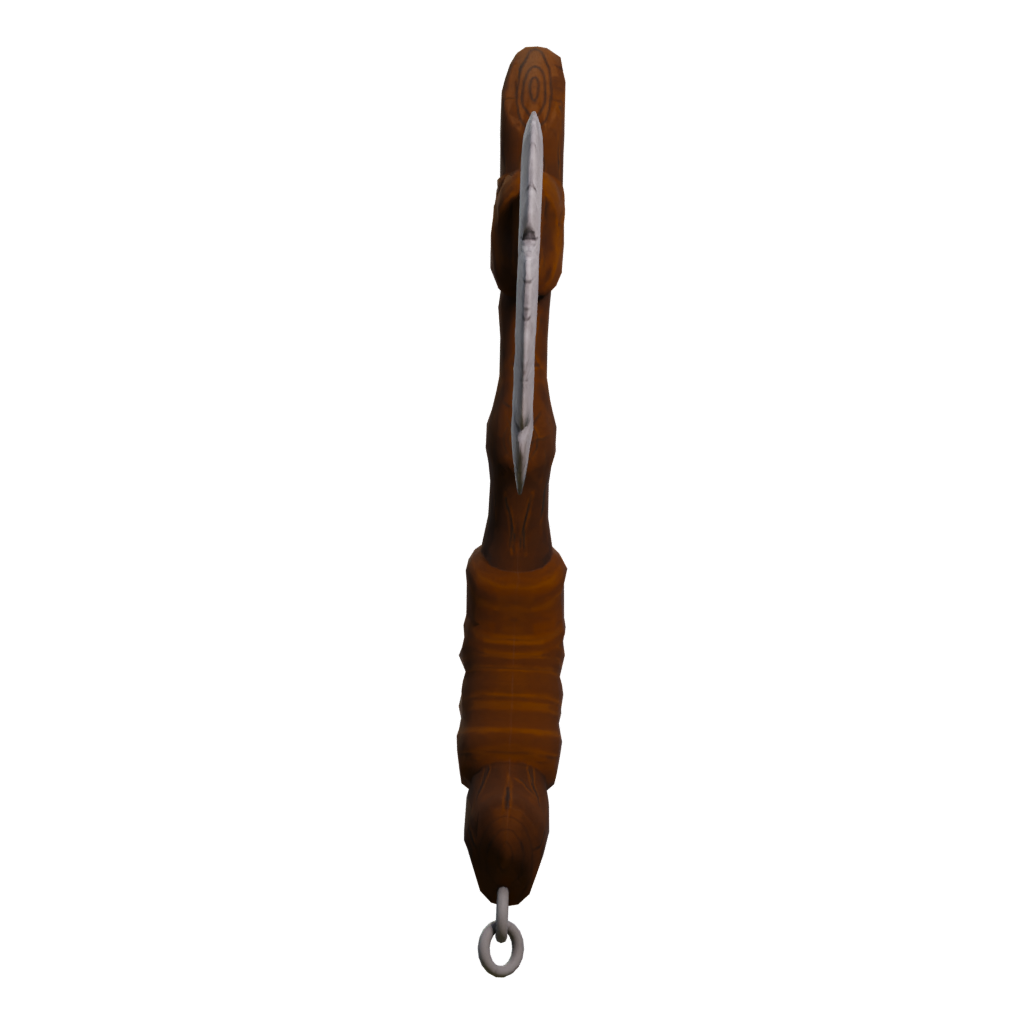 Right view of the Axe Low Poly 3D model