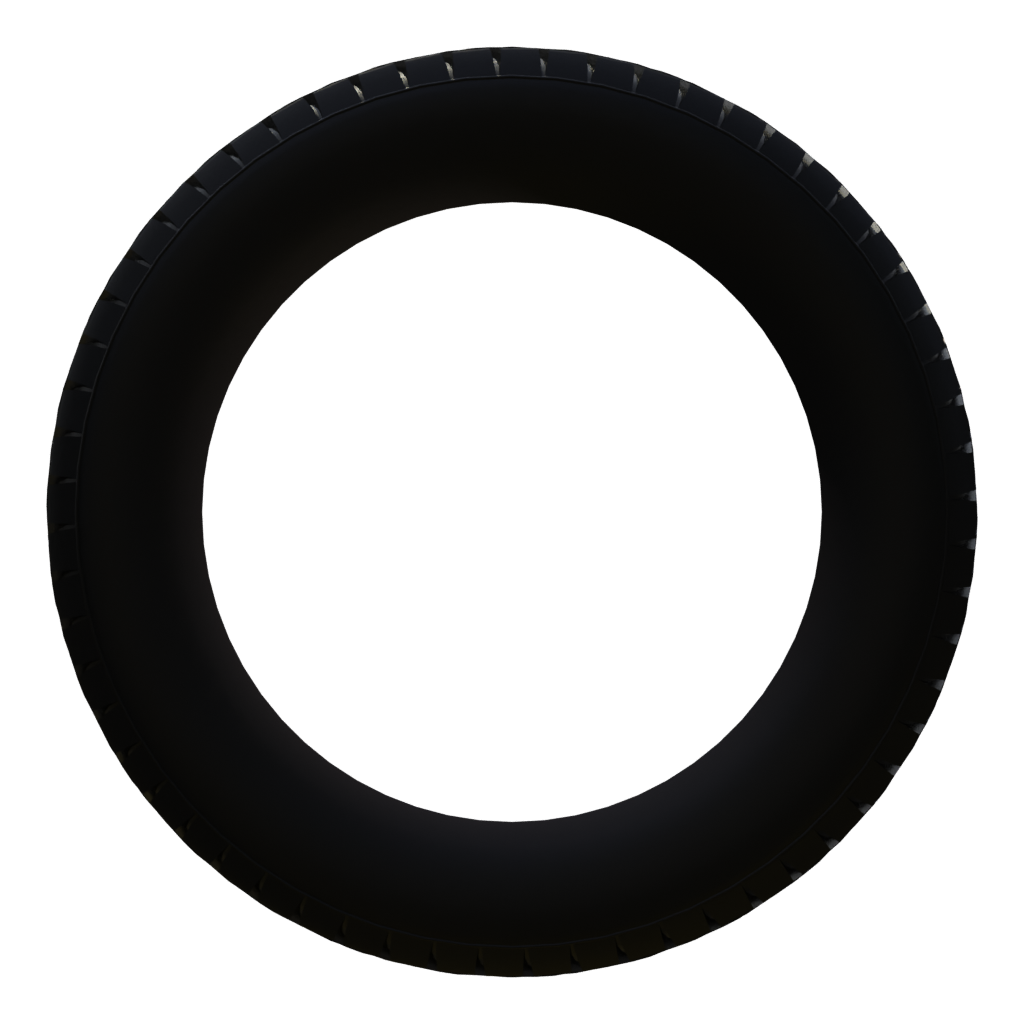 Right view of the Car Tire 3D model