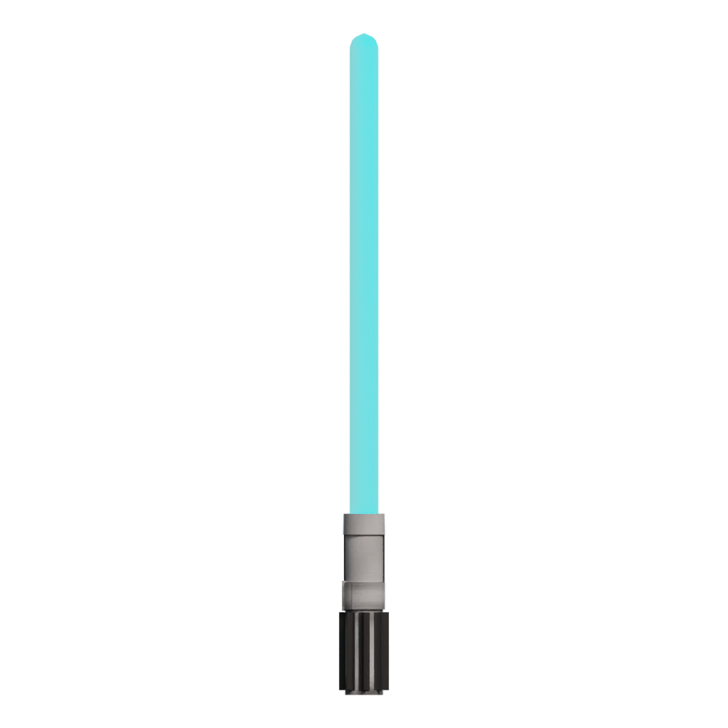Back view of the Anakins Lightsaber 3D model