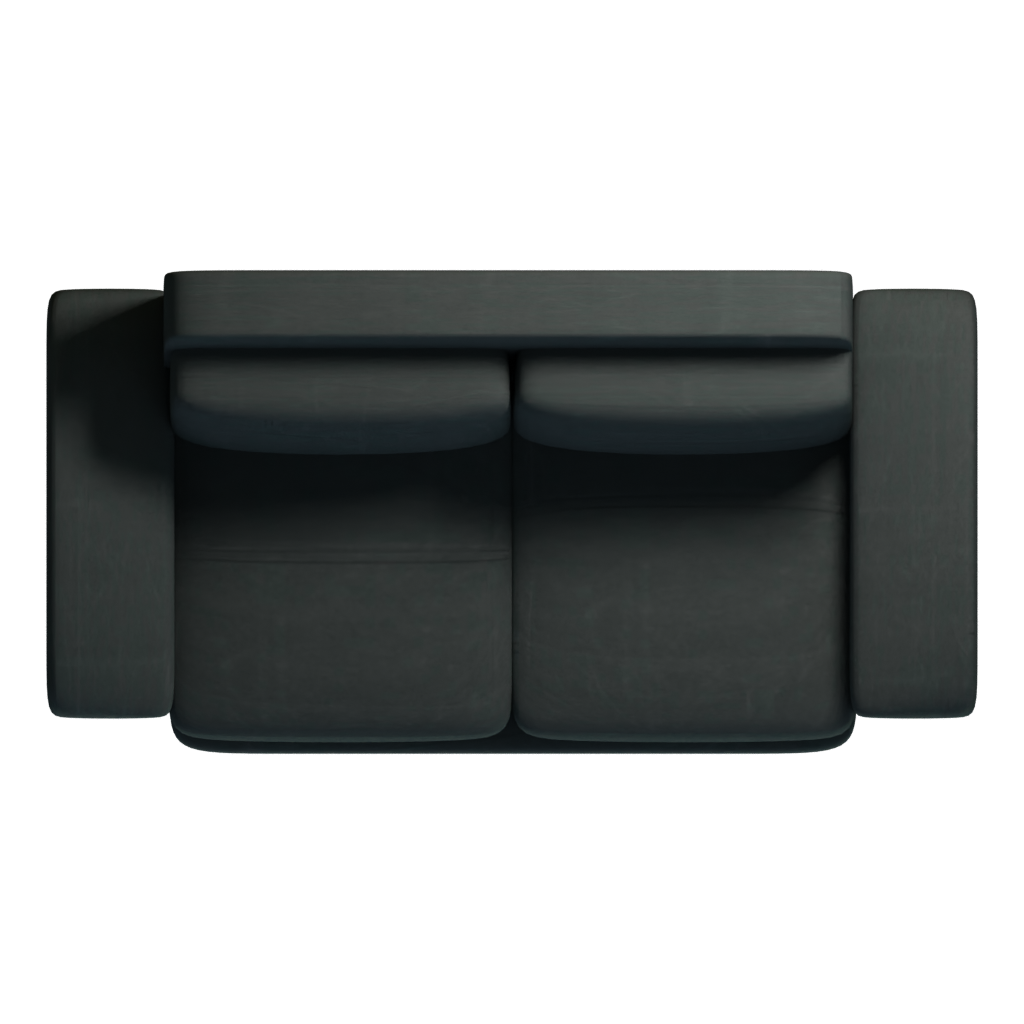 Top view of the Sofa 3D model