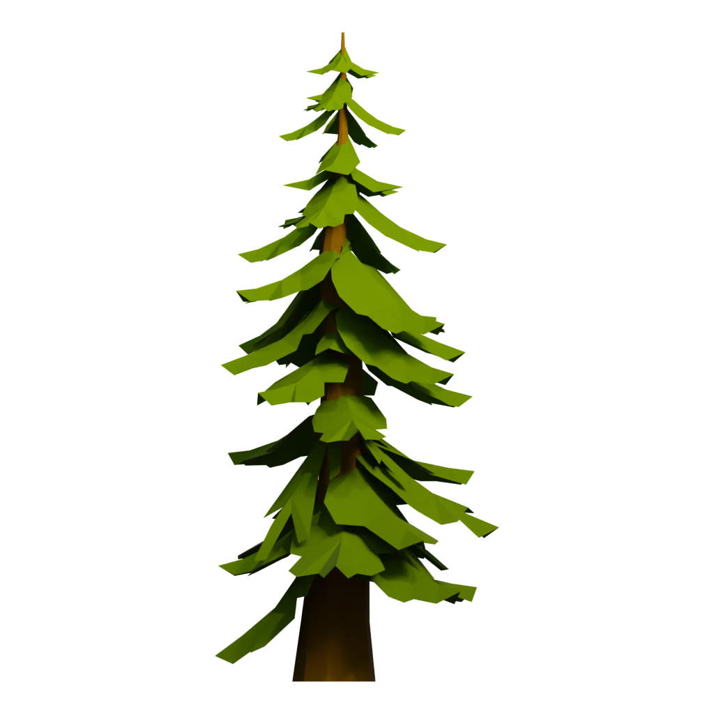 Back view of the Tree 3D model