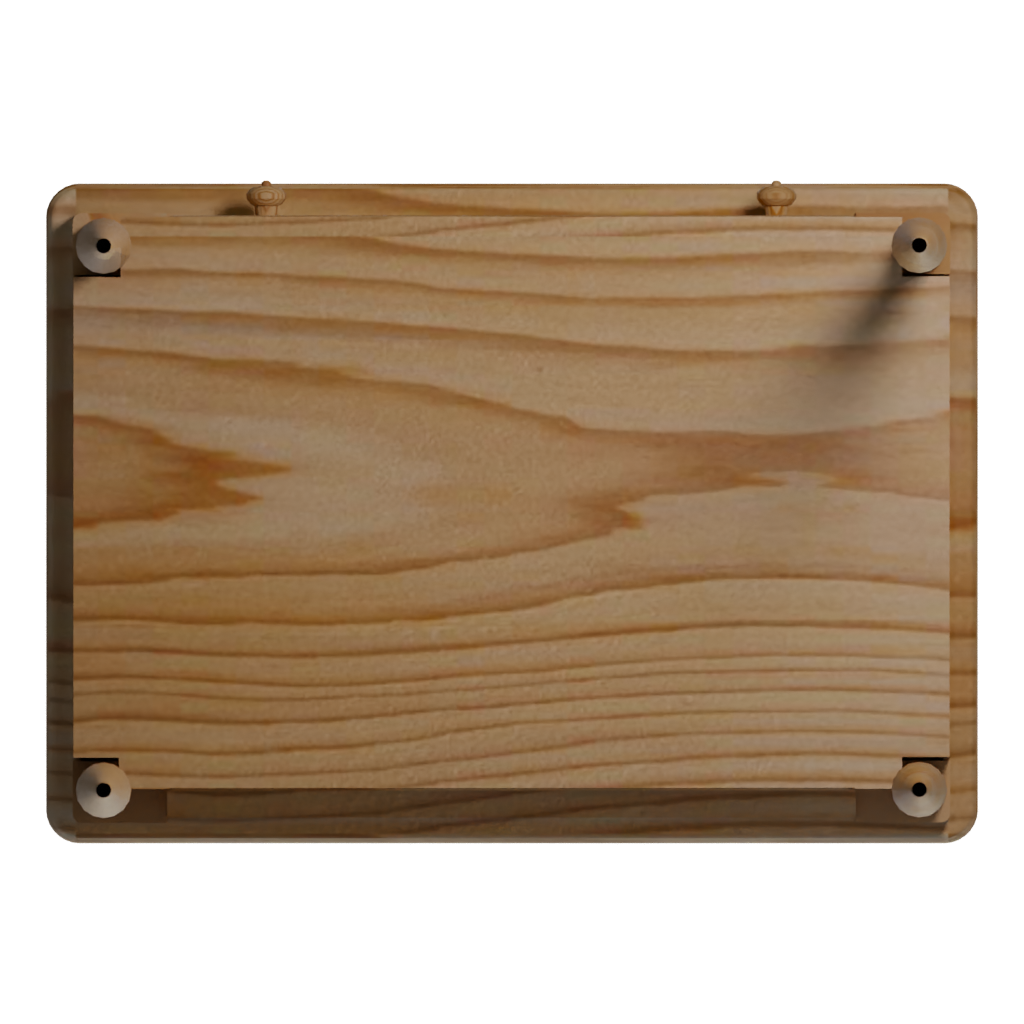 Bottom view of the Coffee Table 3D model