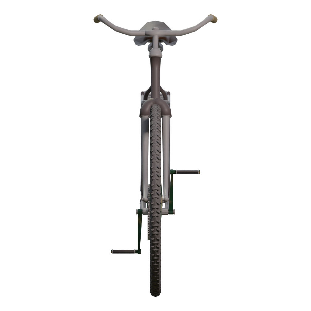 Left view of the Mountain Bike2 3D model