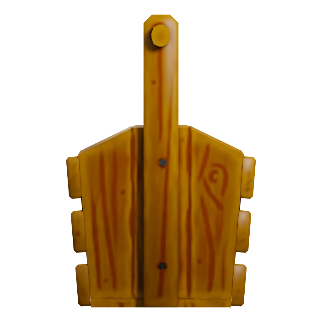 Right view of the Stylized Toolbox 3D model