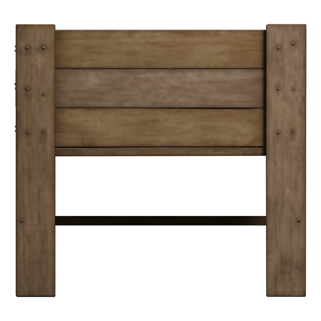 Front view of the Planter Box 3D model