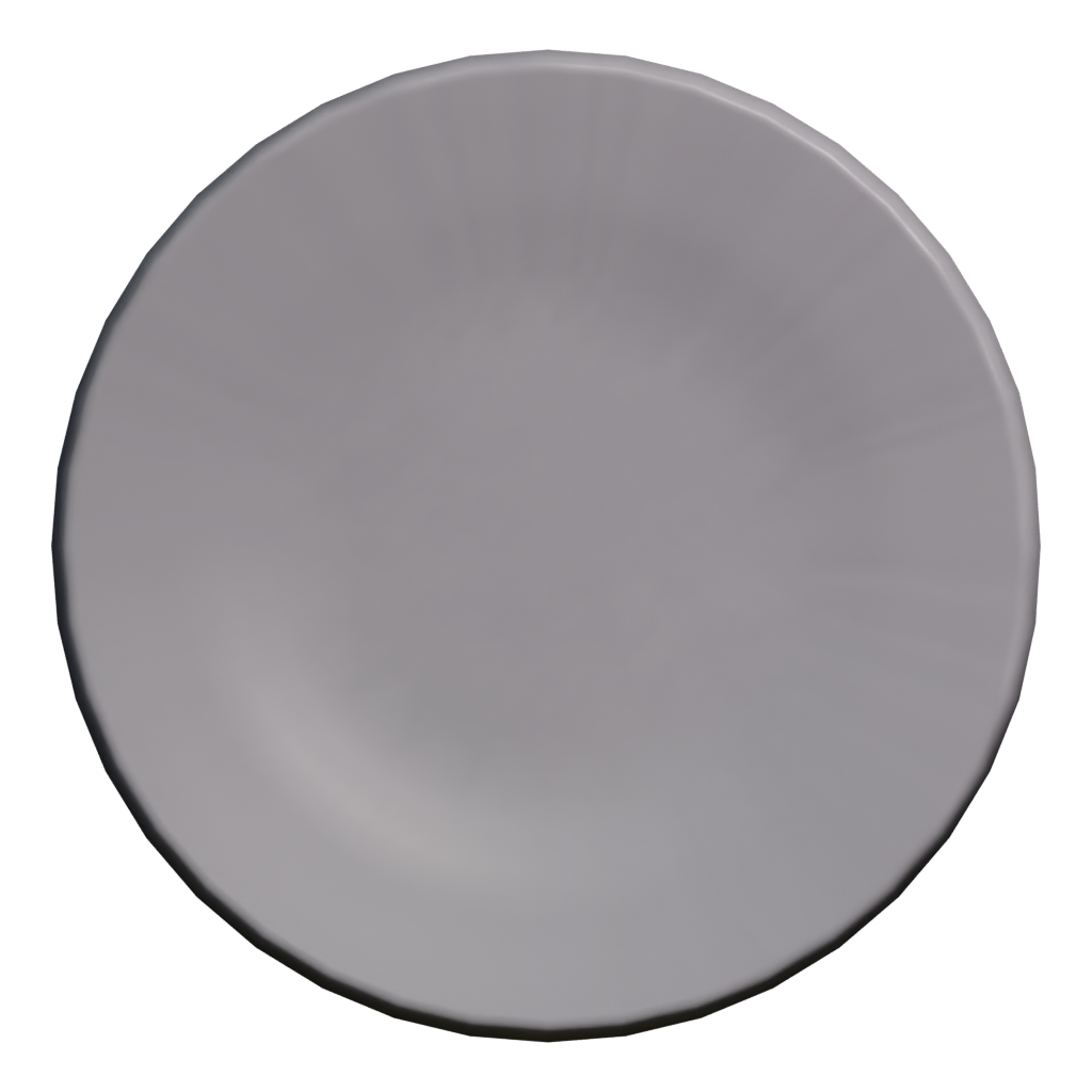 Back view of the Captain America Shield 3D model