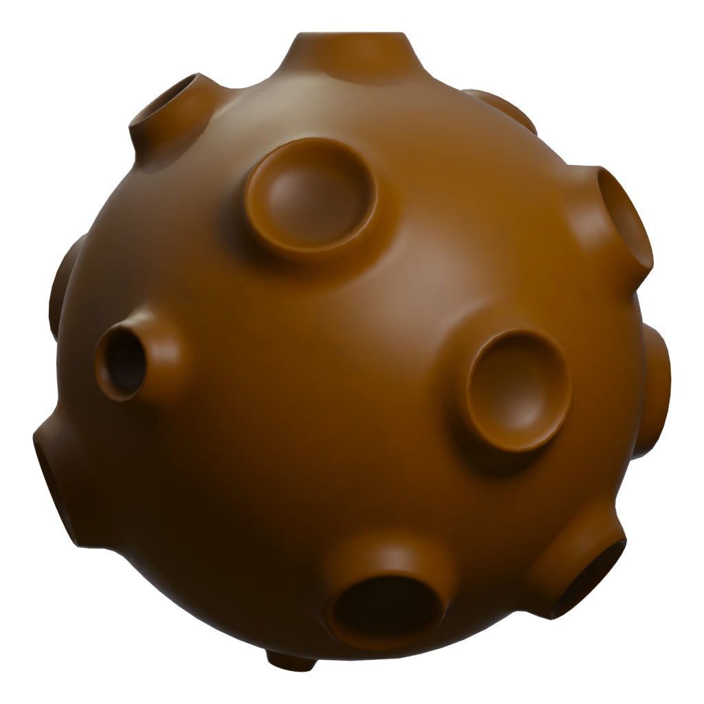 Left view of the Moon 3D model
