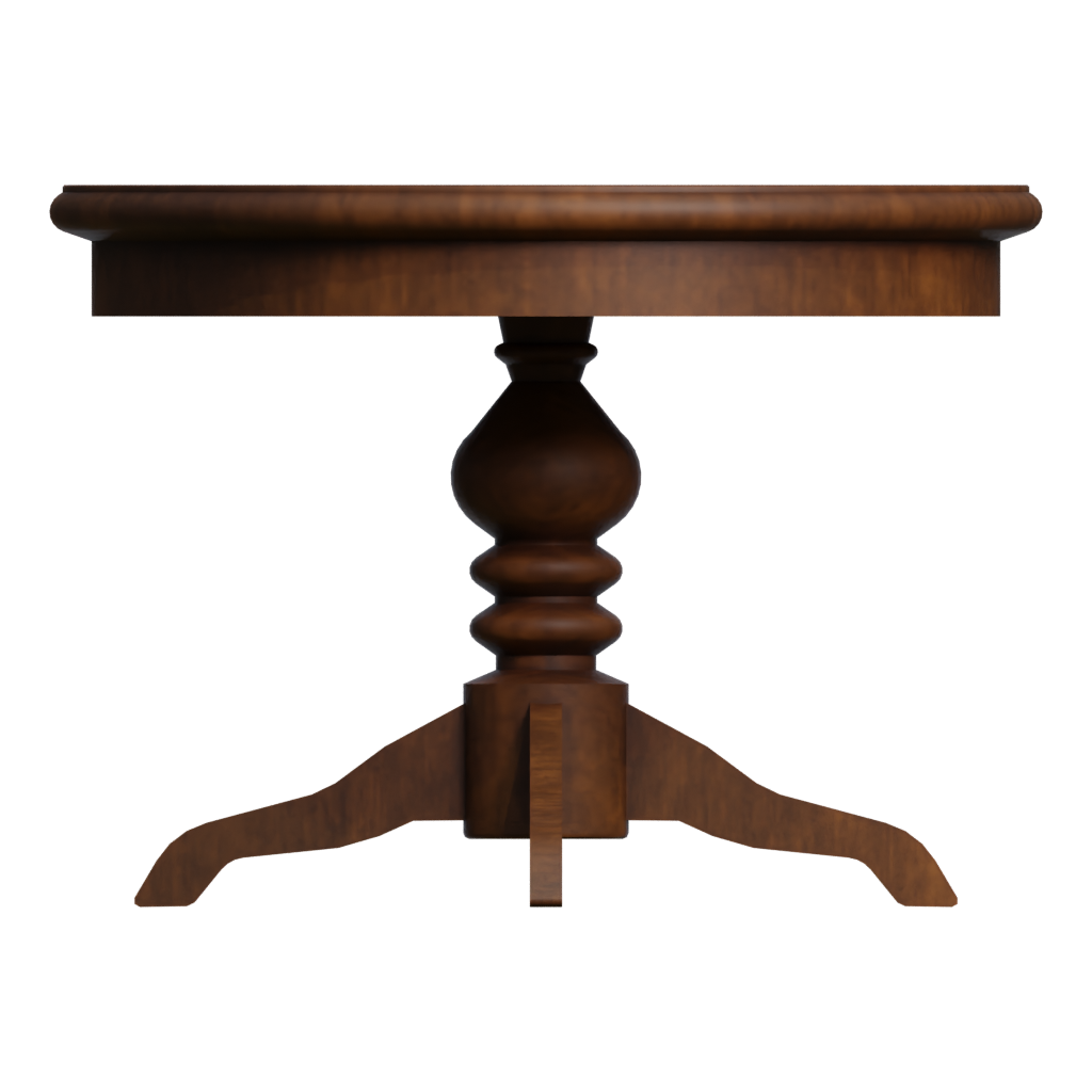 Back view of the Table 3D model