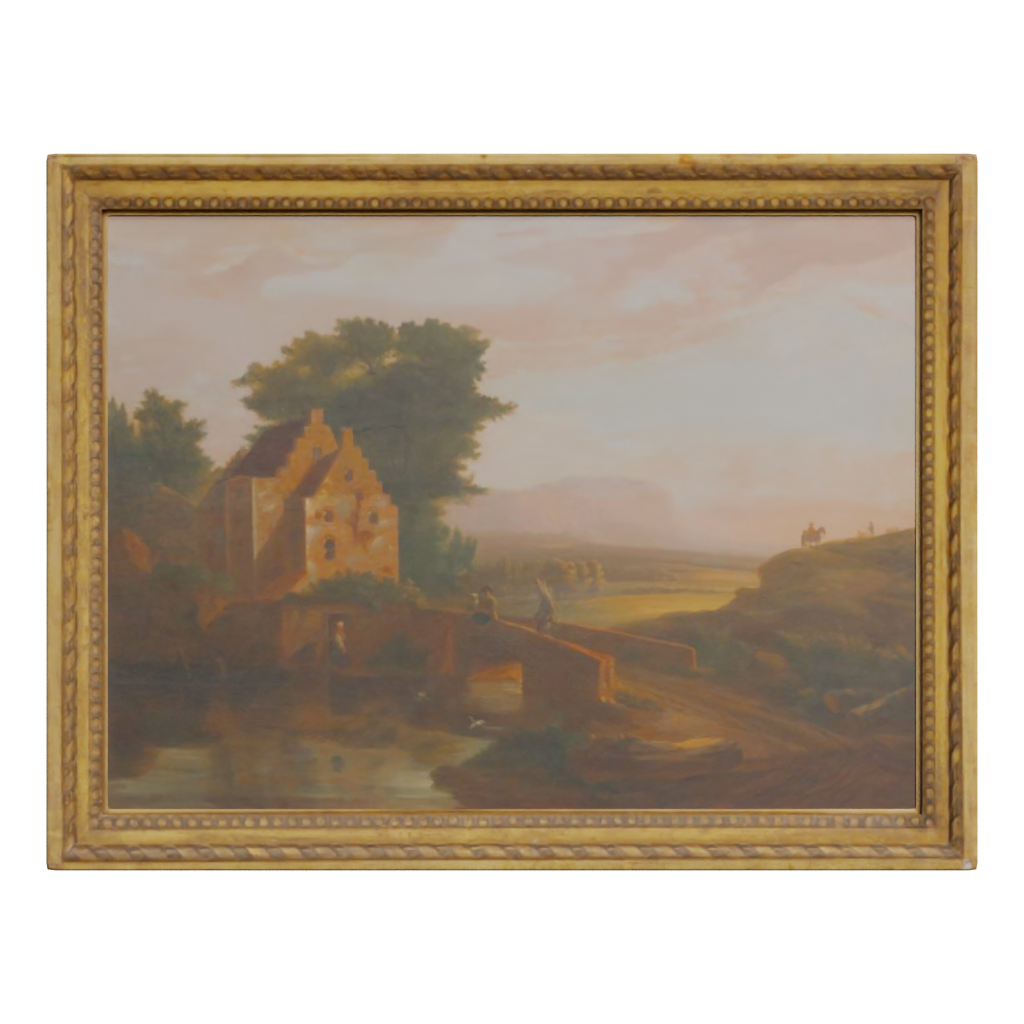 Front view of the Fancy Picture Frame 3D model