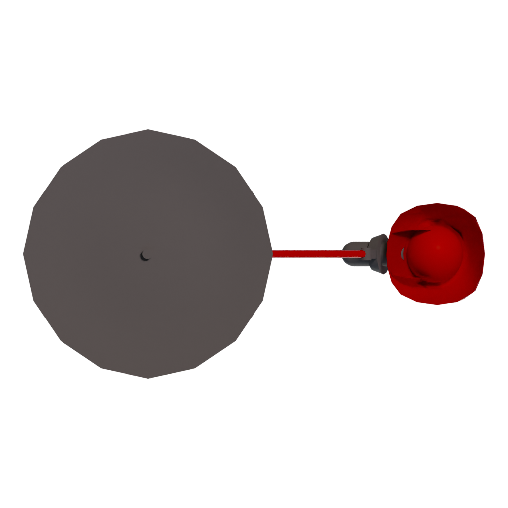 Bottom view of the Table Lamp Simple And Slim Table Lamp 3D Modeling 3D model