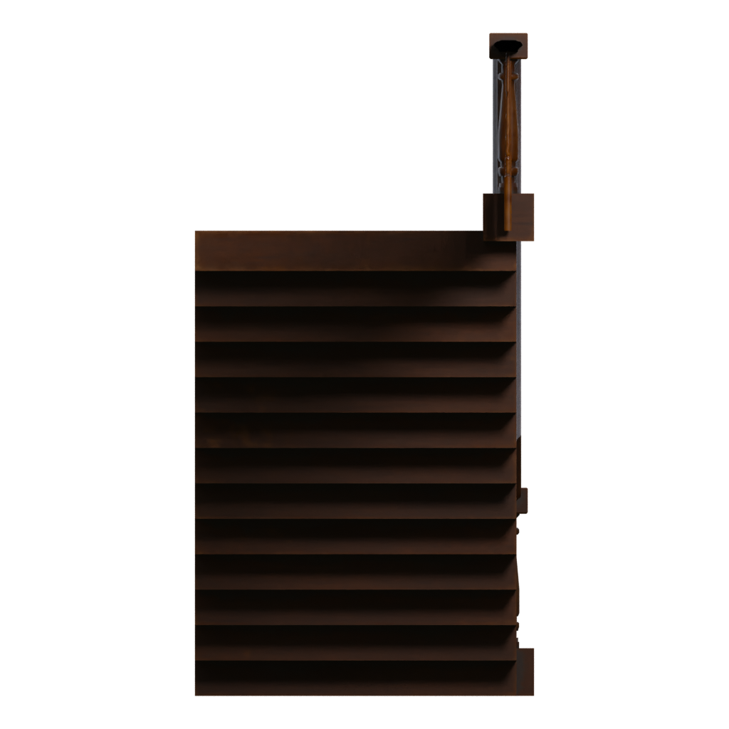 Left view of the Stairs 3D model
