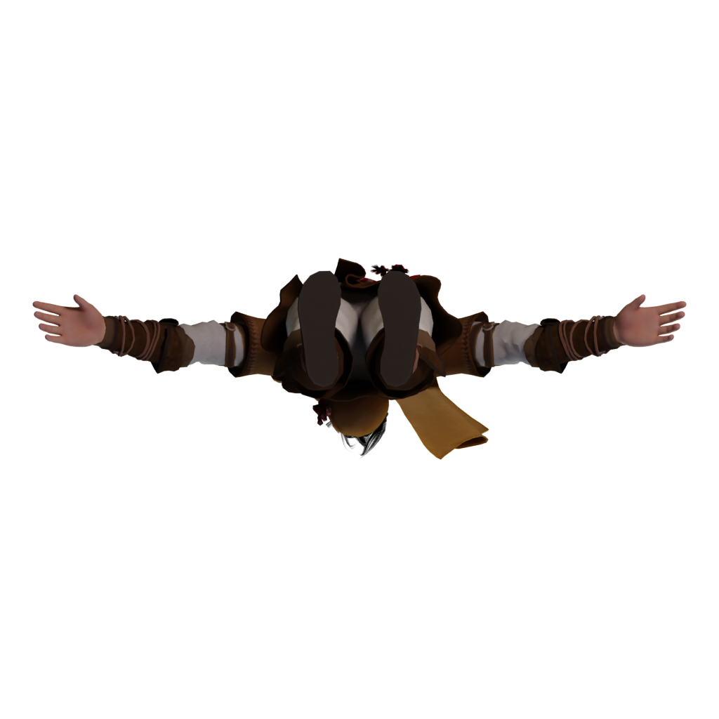 Bottom view of the Moonlight Blade Online Fashion Tyhgnan 3D model