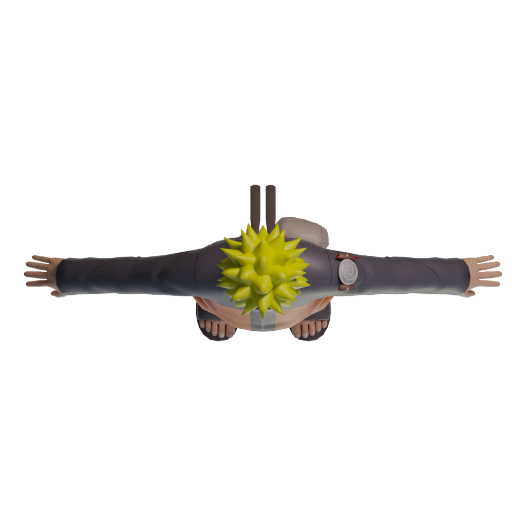 Top view of the Naruto Shippuden Rasengan Shuriken 3D Model Animated Boy Kid Boruto Anime Manga Japan TV 3D model
