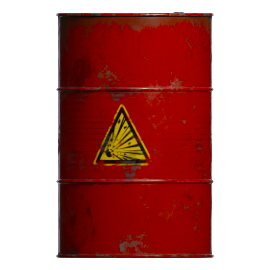 Back view of the Barrel 3D model