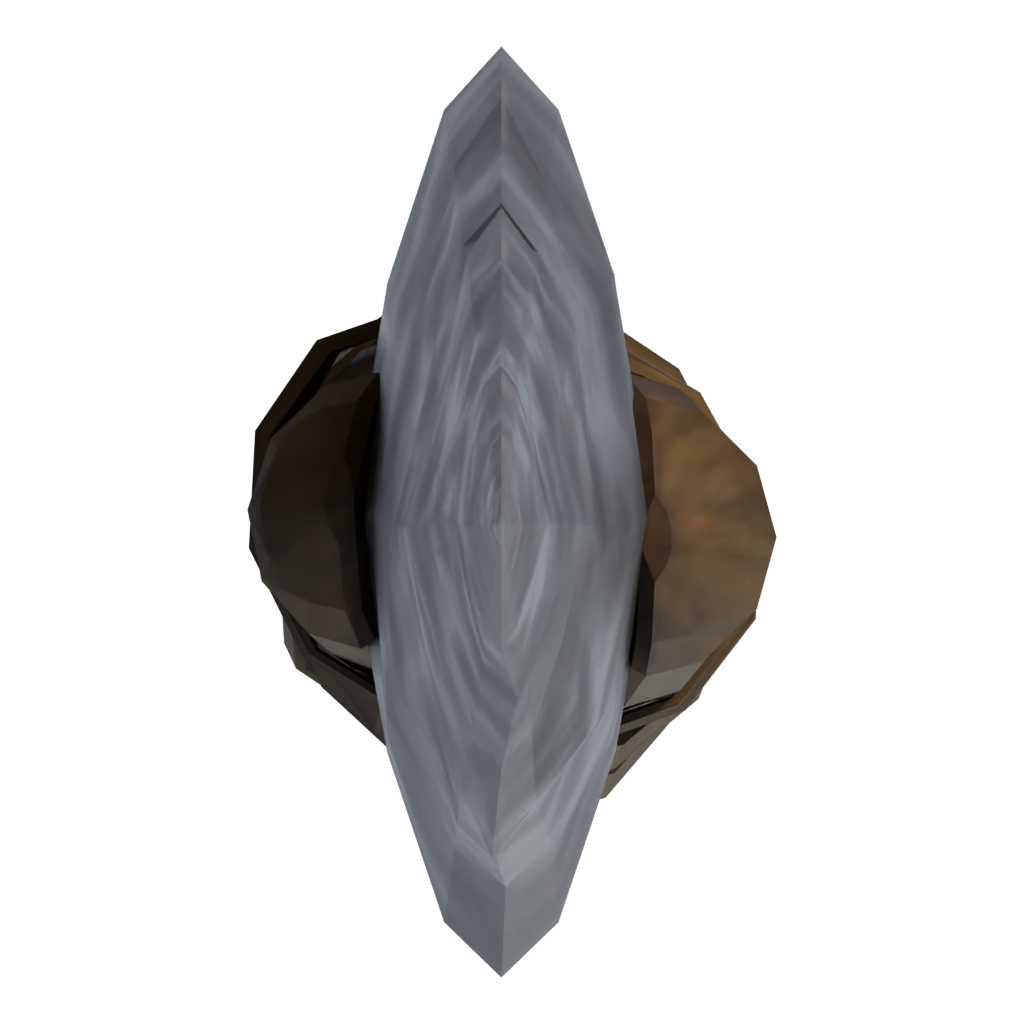 Top view of the Spear 3D model
