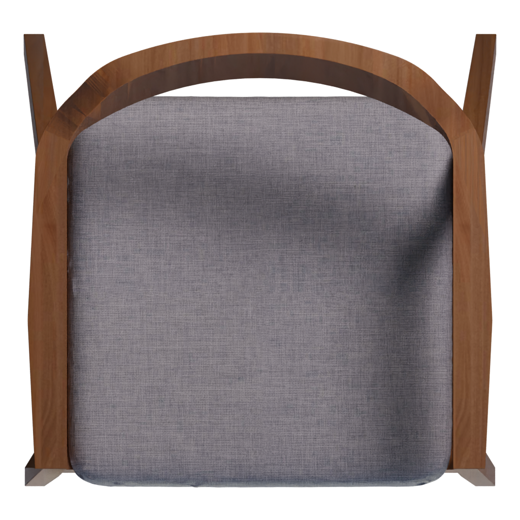 Top view of the Chair 3D model