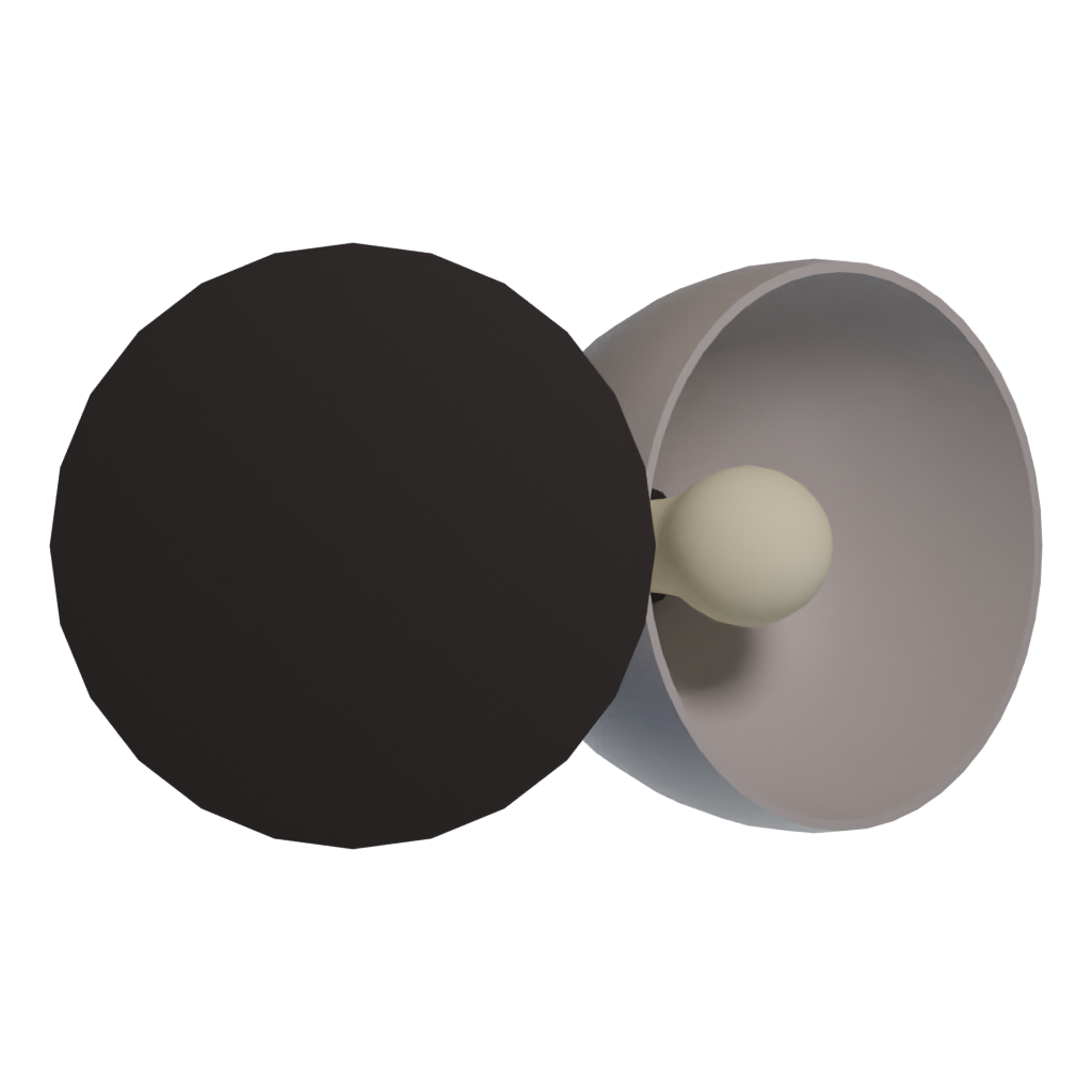 Bottom view of the Lamp 3D model