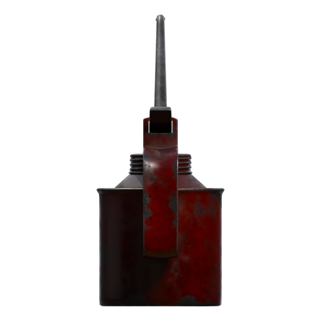 Right view of the Small Oil Can 3D model