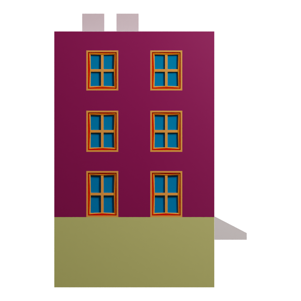 Right view of the Ice Cream Shop 3D model