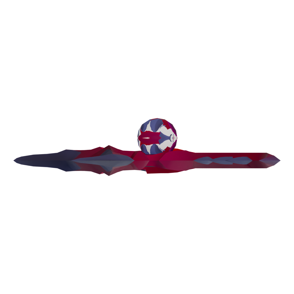 Bottom view of the New Kayn Darkin Lol League Of Legends 3D model