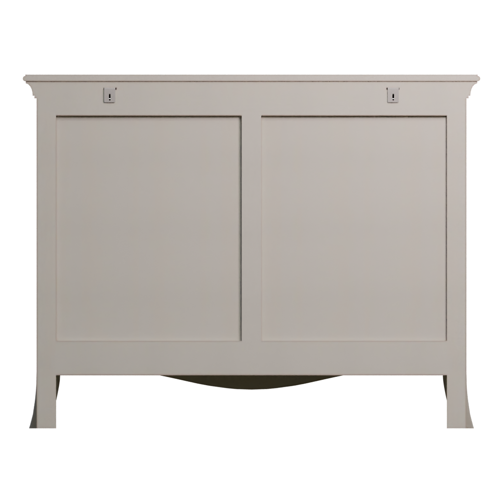 Back view of the Bedsidetable 3D model