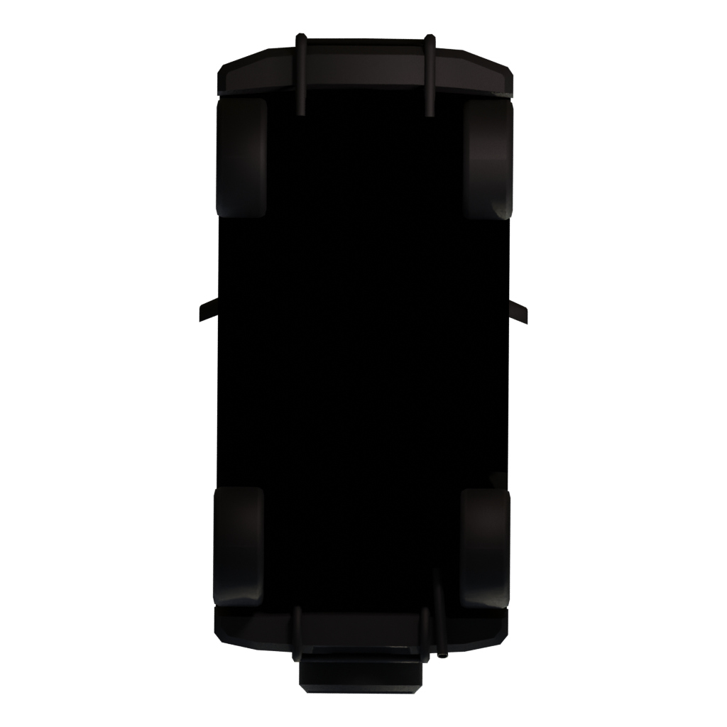 Bottom view of the BAIC Bj40 3D model