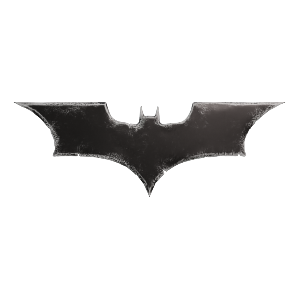 Back view of the Batman 3D model