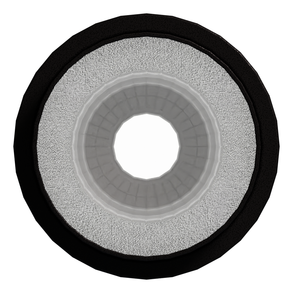Bottom view of the Pendant Light Bamboo 8 2 M 3D model