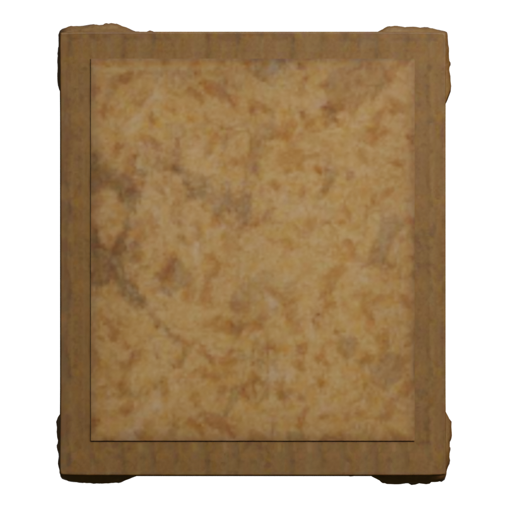 Back view of the Fancy Picture Frame 3D model