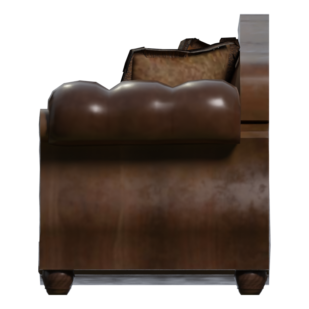 Left view of the Sofa 3D model