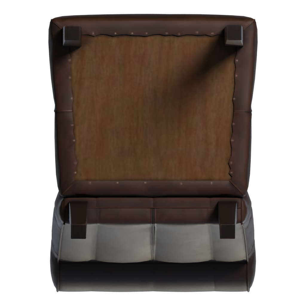 Bottom view of the Dining Chair 3D model