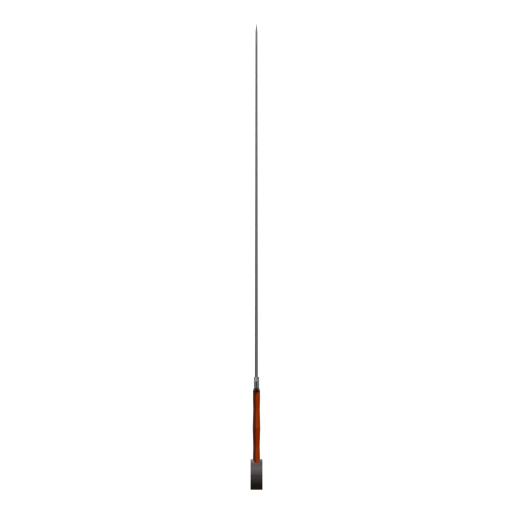 Right view of the Bastard Sword 3D model