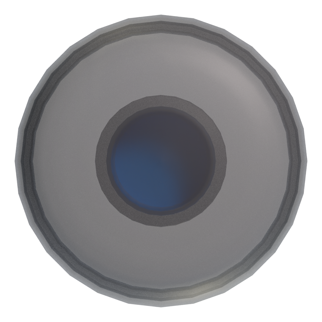 Bottom view of the Plastic Bottle 3D model
