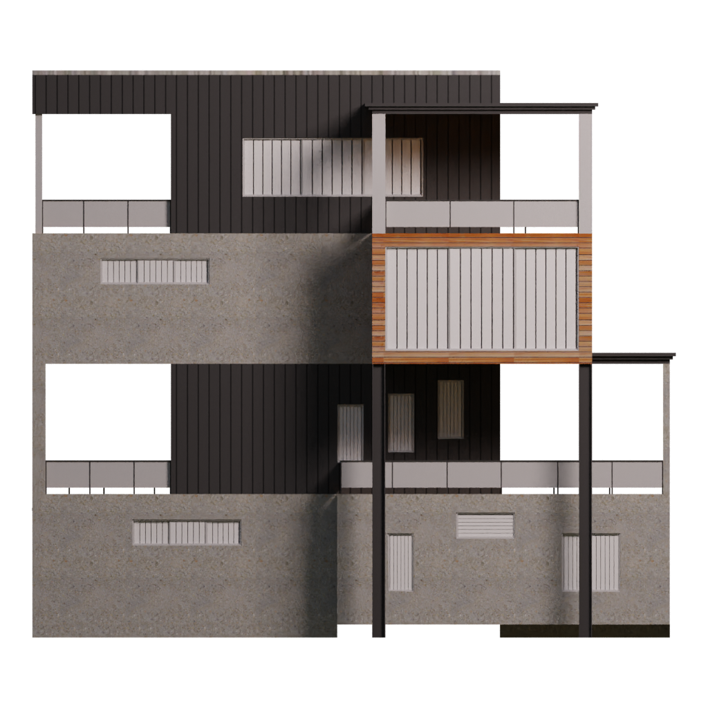 Left view of the House 13 3D model