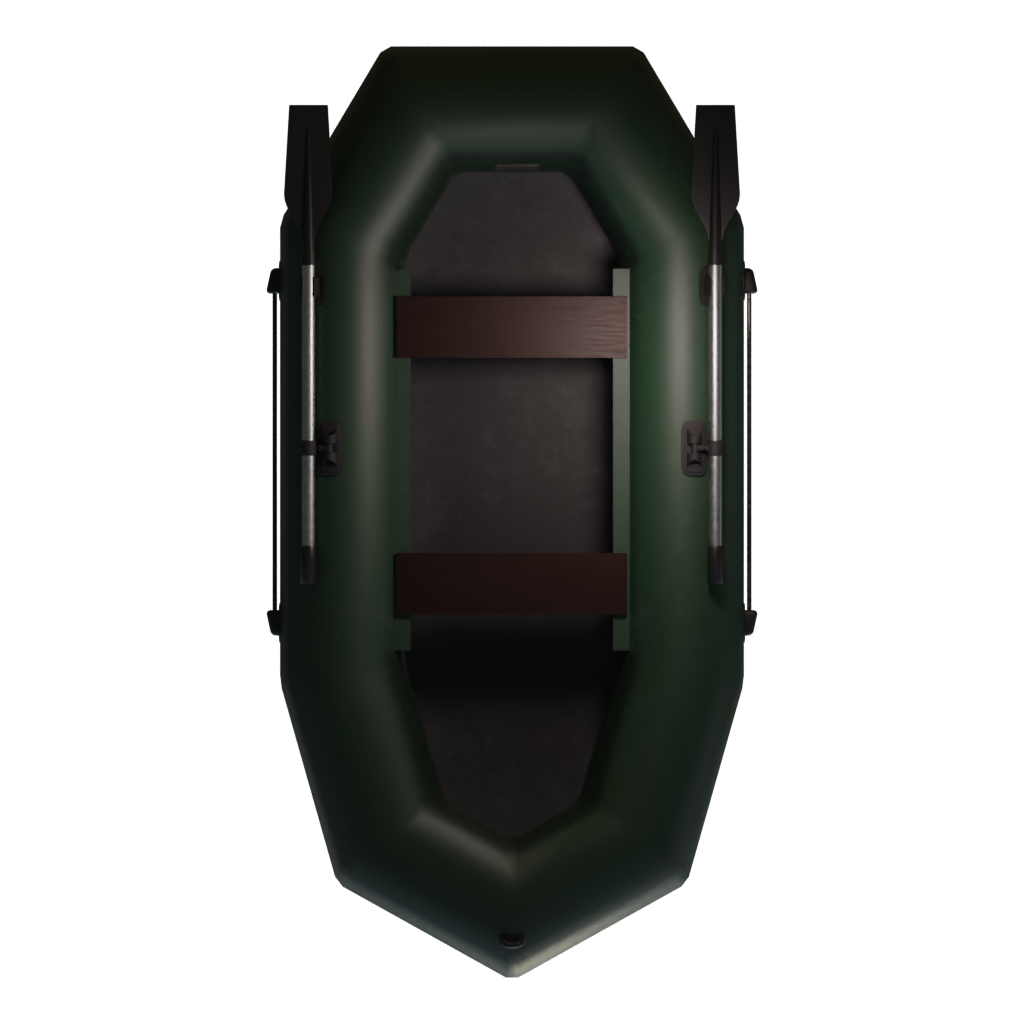 Top view of the Rubber Boat 1 3D model