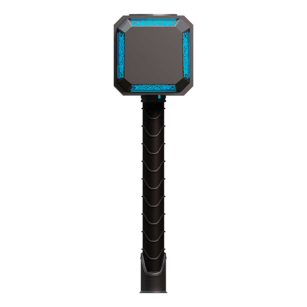 Left view of the Mjolnir 3D model