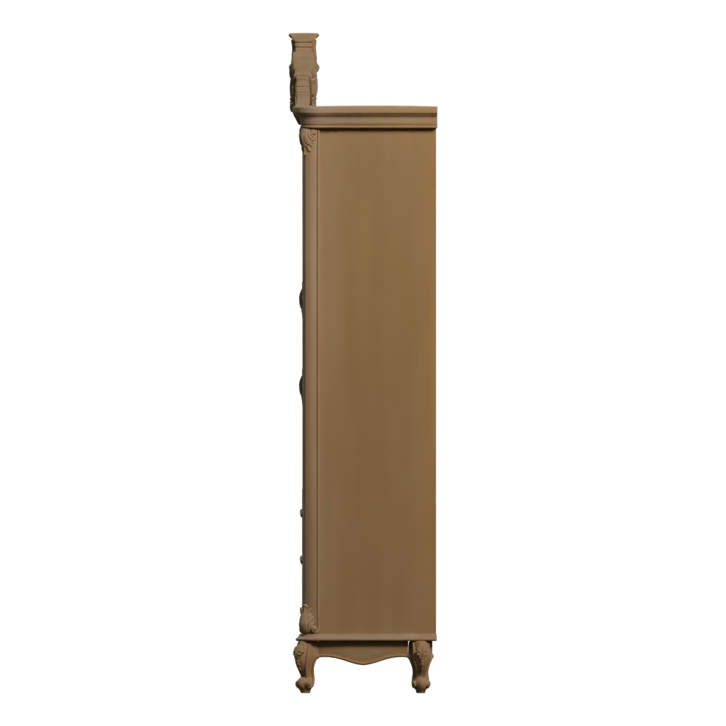 Left view of the Bottle Showcase 3D model